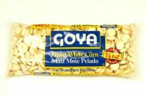 3 Goya Giant White Corn | Maiz Mote Pela 14 Oz (Pack of 3)