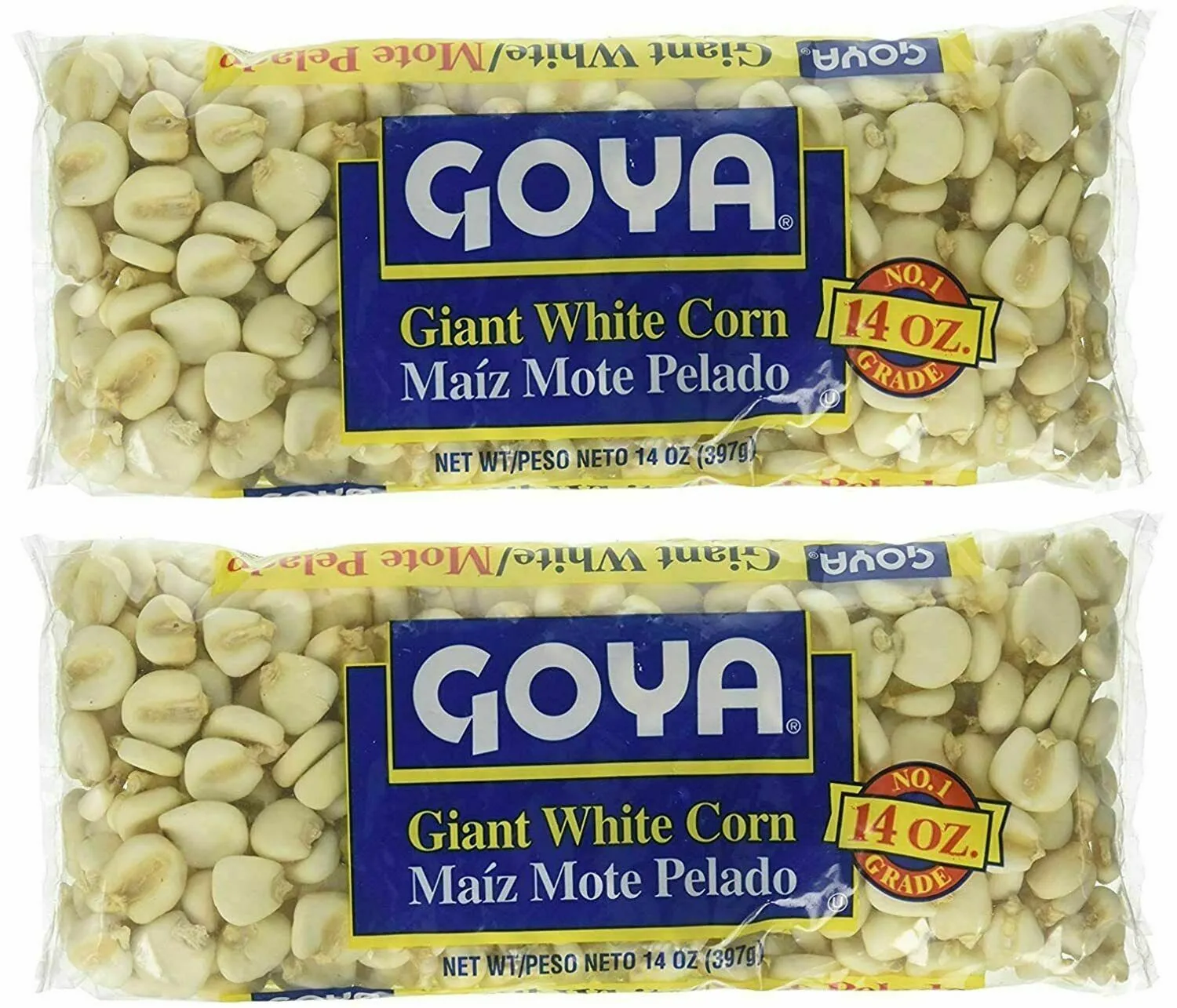 3 Goya Giant White Corn | Maiz Mote Pela 14 Oz (Pack of 3)