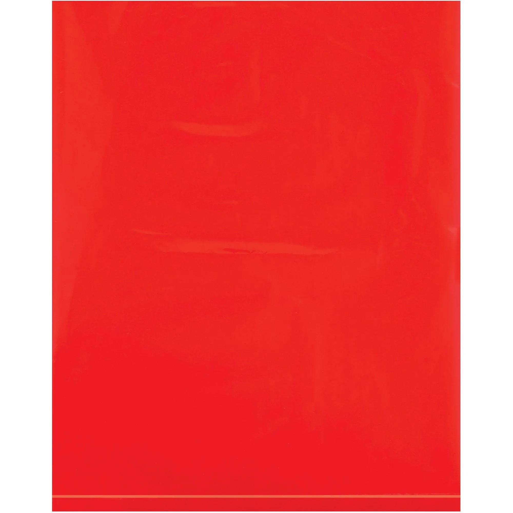 8 x 10" - 2 Mil Red Flat Poly Bags