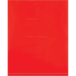 8 x 10" - 2 Mil Red Flat Poly Bags