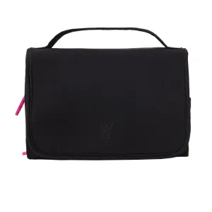 Accessorize London Women's Black Travel Hanging Washbag In Recycled Nylon