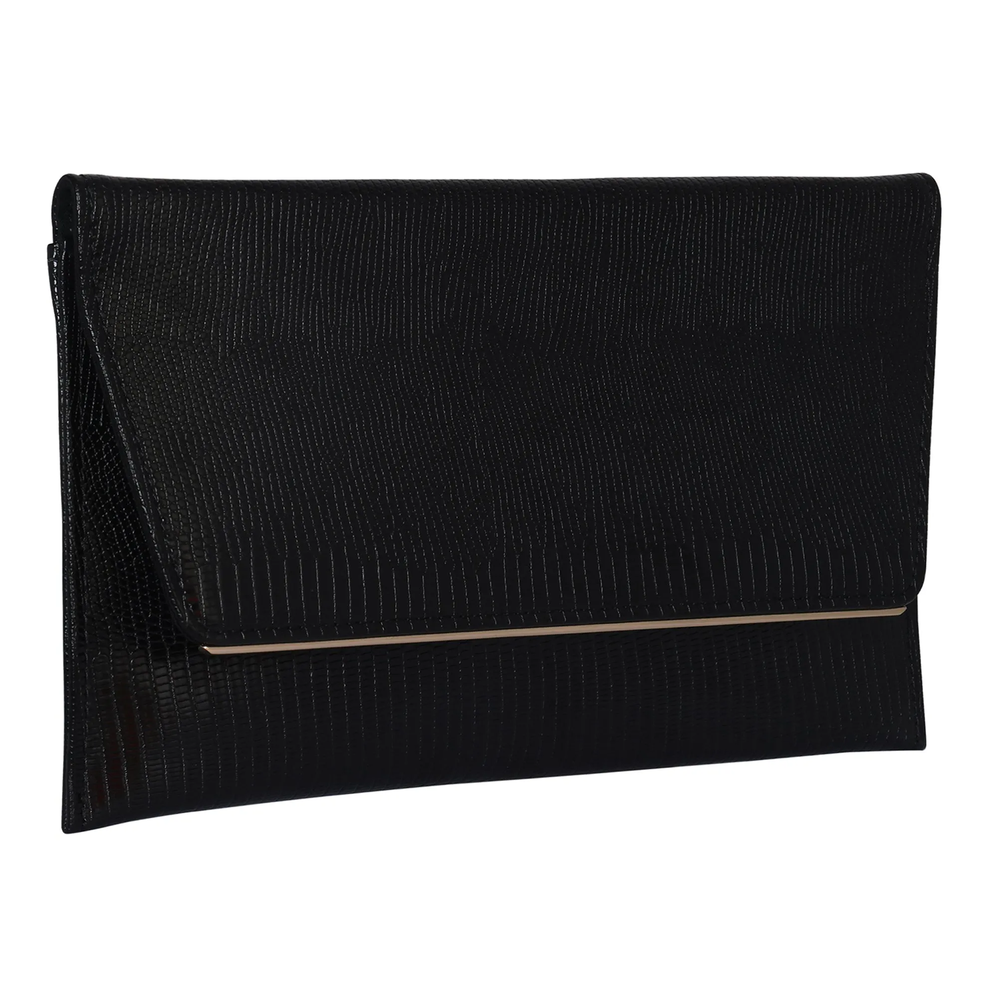 Accessorize London Women's Slim Bar Party Clutch Black