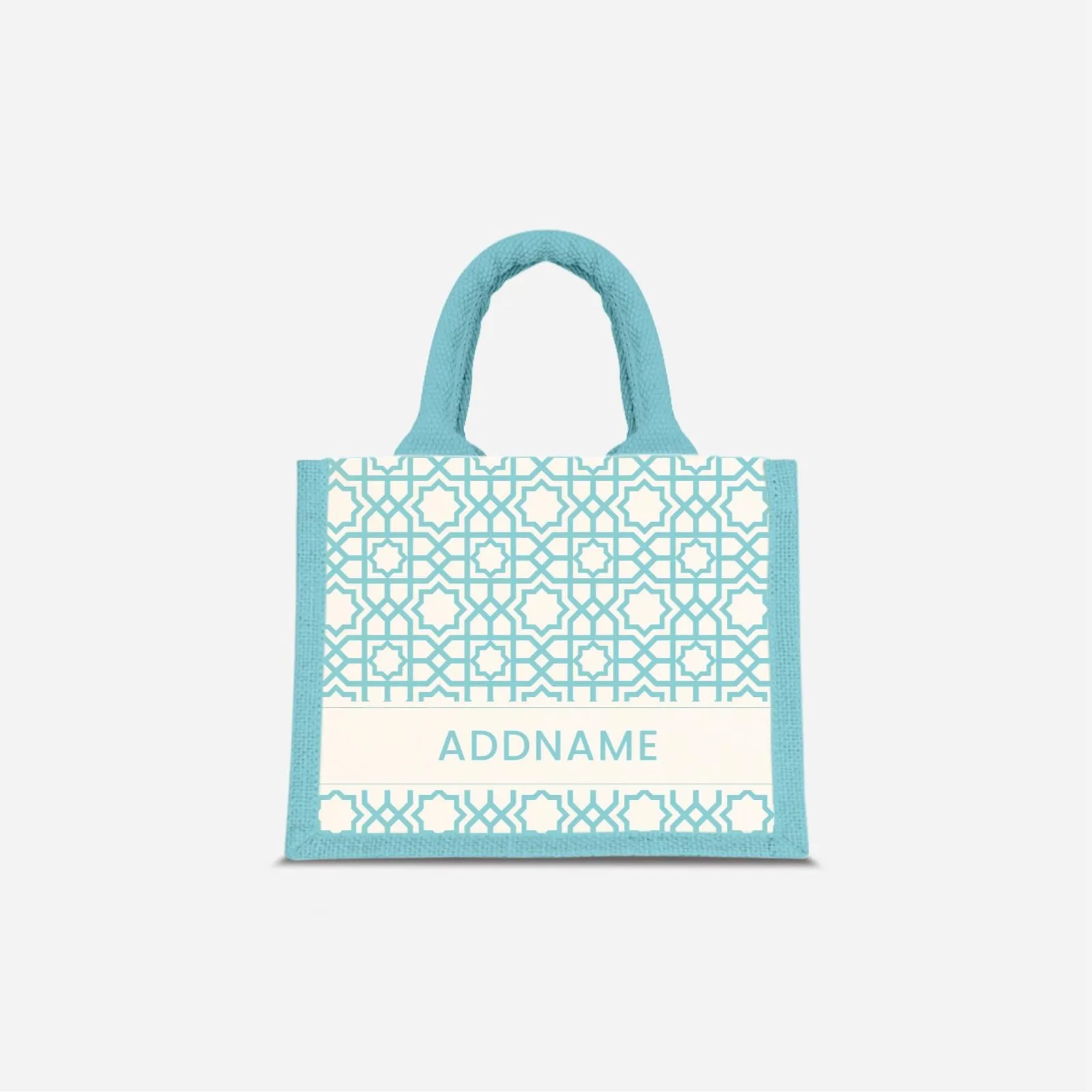 Annas Series - Sky Blue Jute Bags