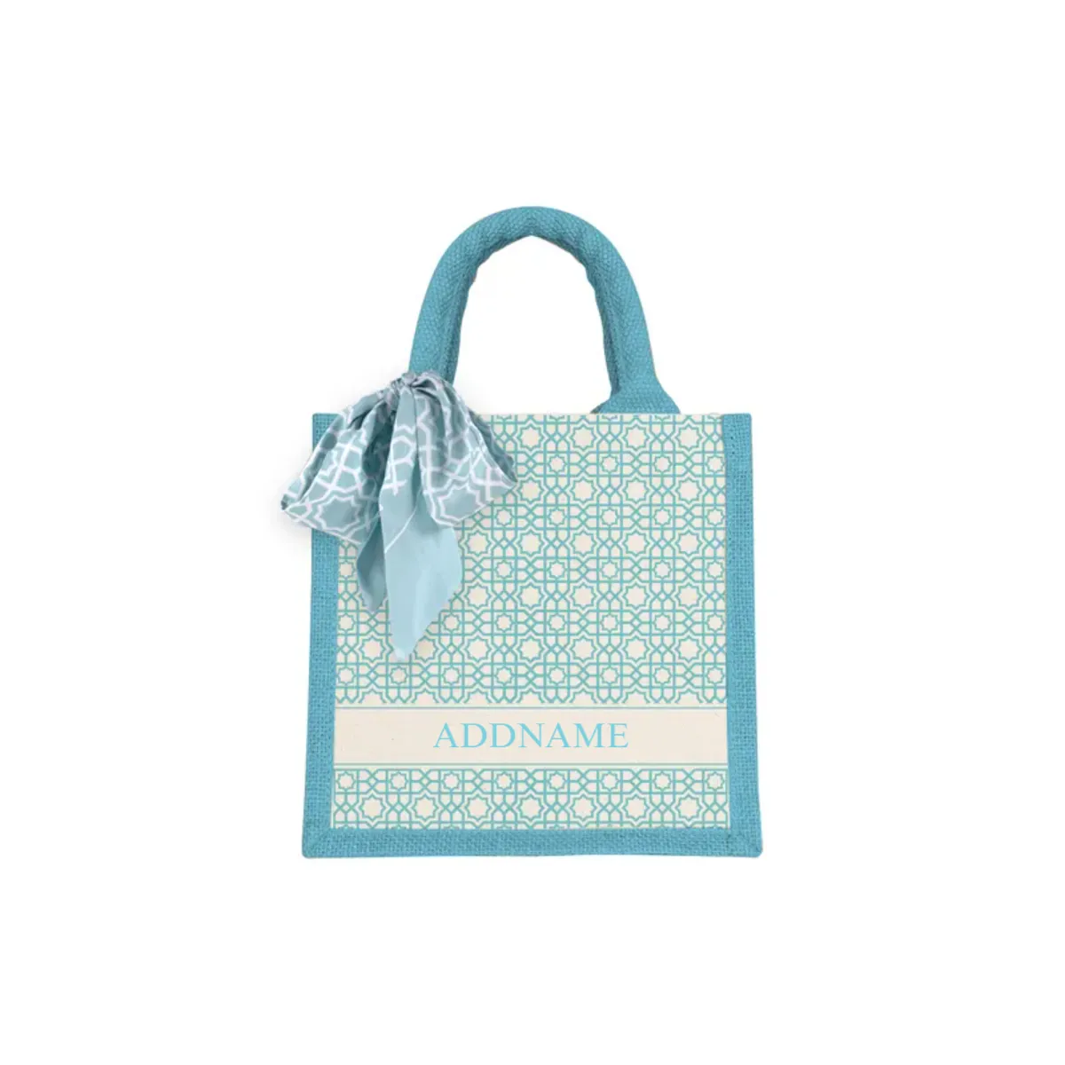 Annas Series - Sky Blue Jute Bags