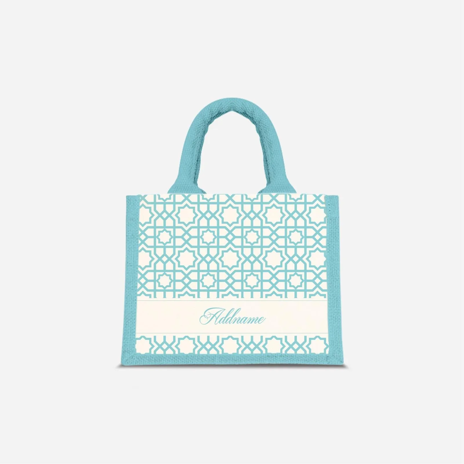 Annas Series - Sky Blue Jute Bags