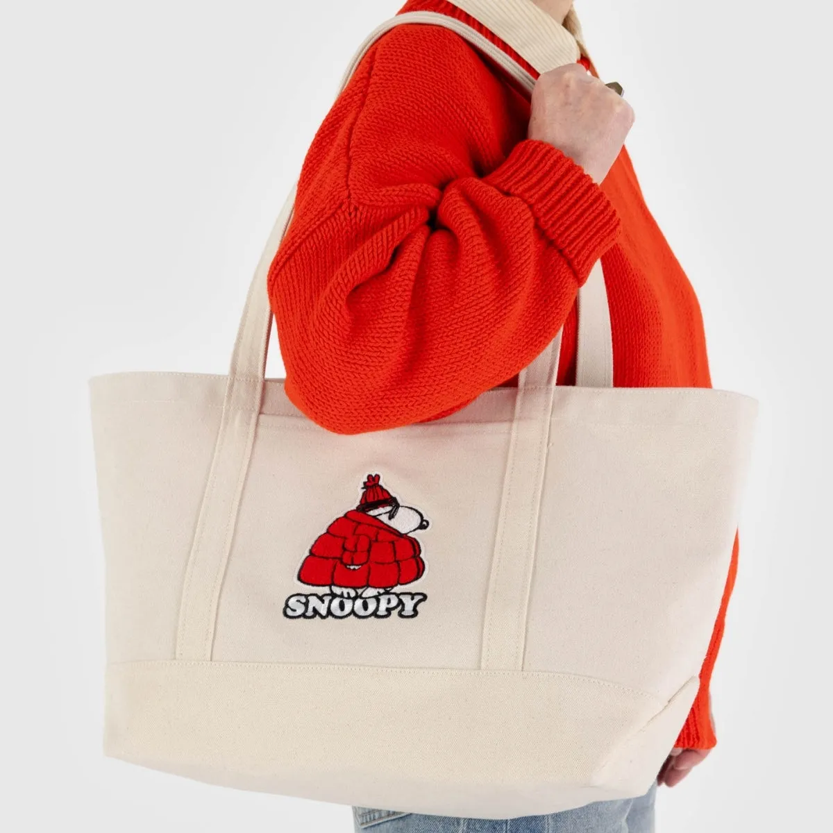 Baggu Medium Heavyweight Canvas Tote in Snoopy