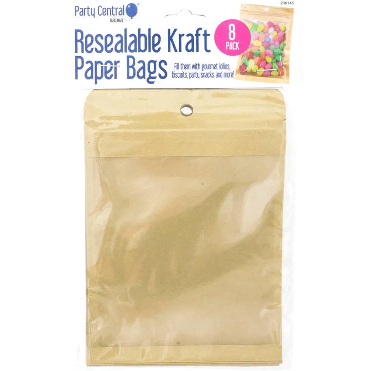 Bags Eco, Resealable, 12cmX17cm, 8pk