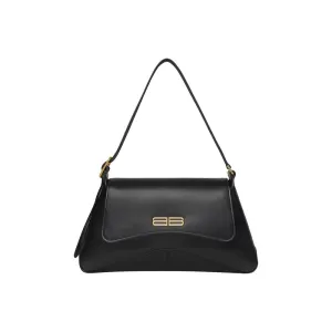 Balenciaga Elegant Crescent Leather Shoulder Bag