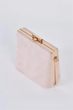 Beige Chic Suede Clutch Bag /3 Bags