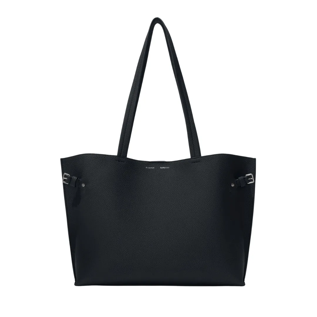 Black Days Tote in Pebbled Leather