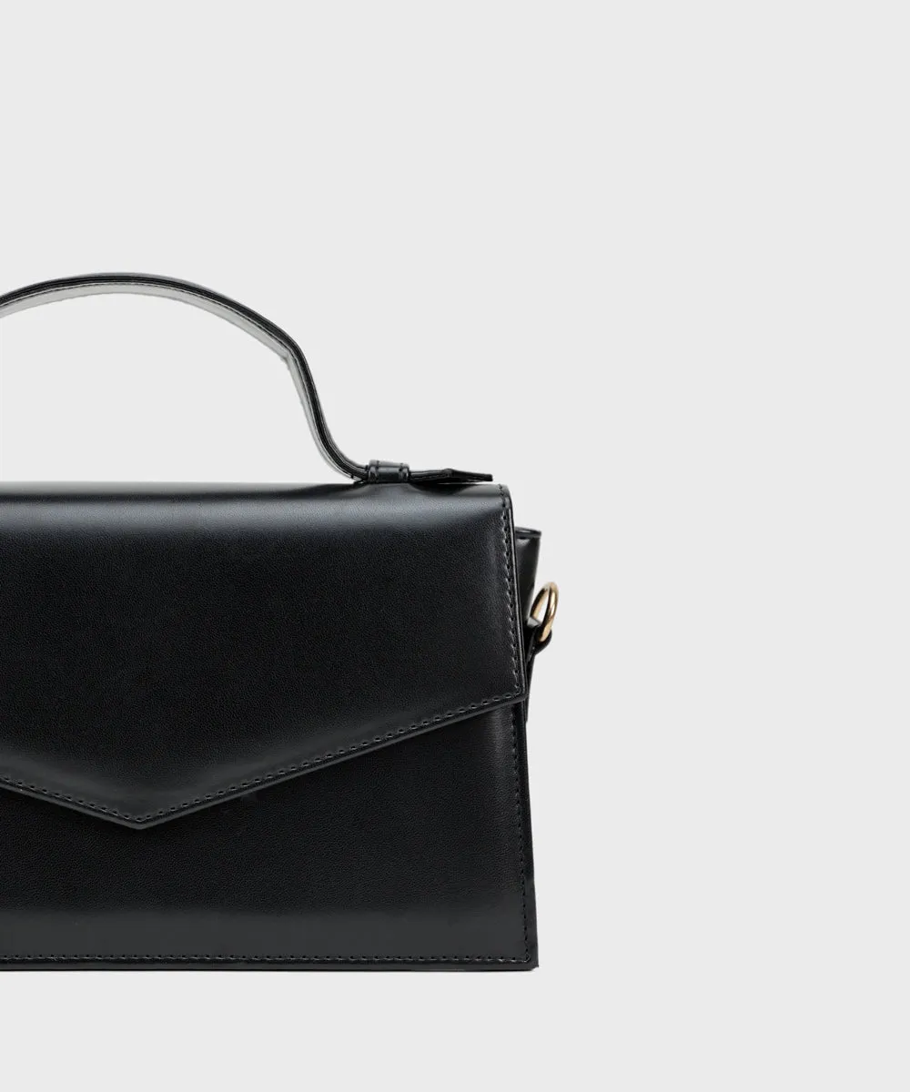 Black Top Handle Bag