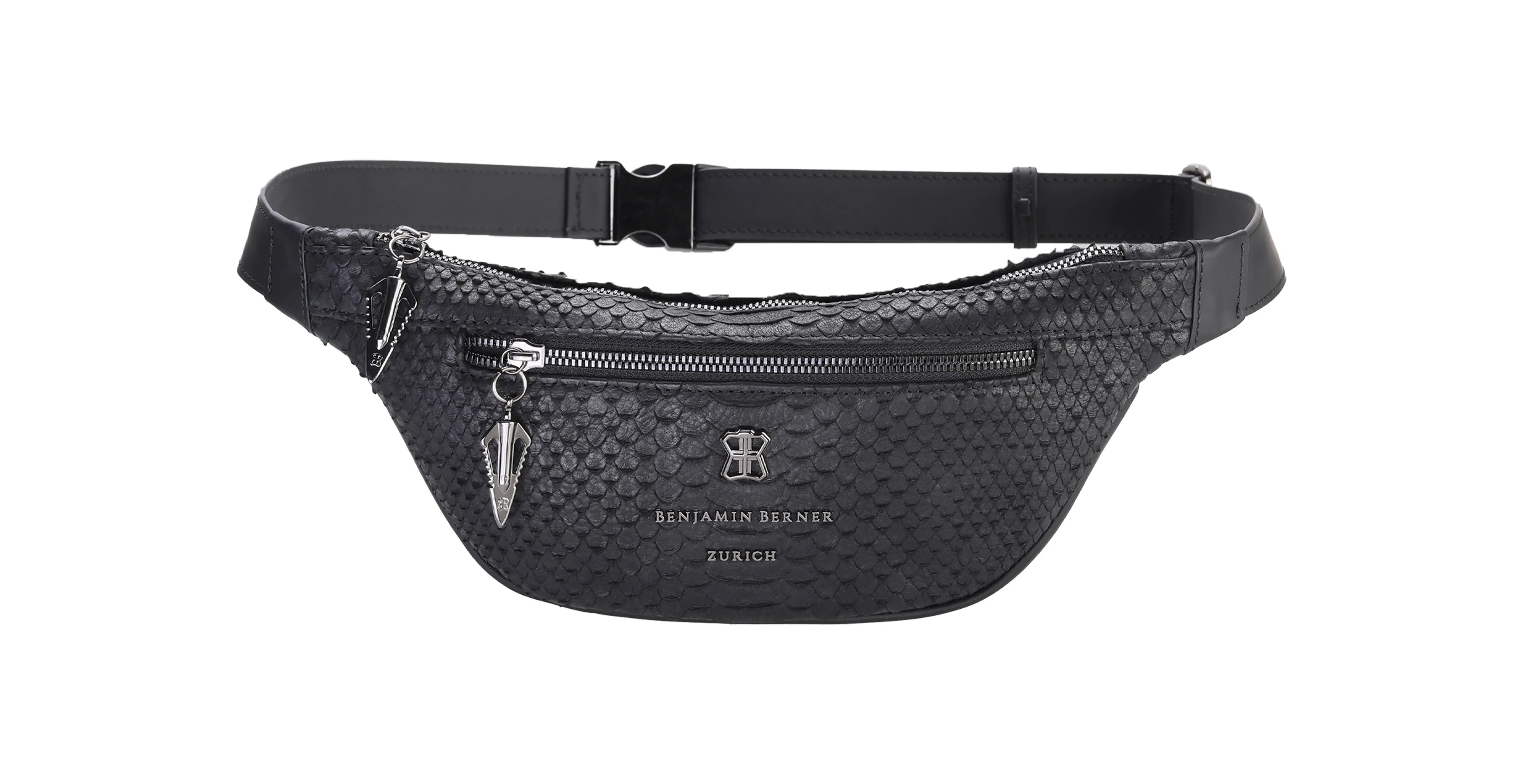 BNJ BUMBAG BLACK PYTHON CUT MATT NAPPA