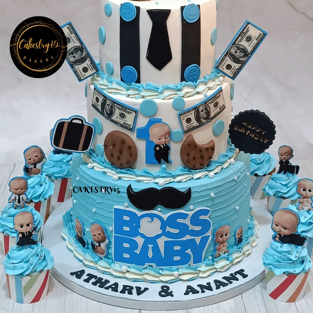 Boss Baby Twins 6kg Birthday Cake