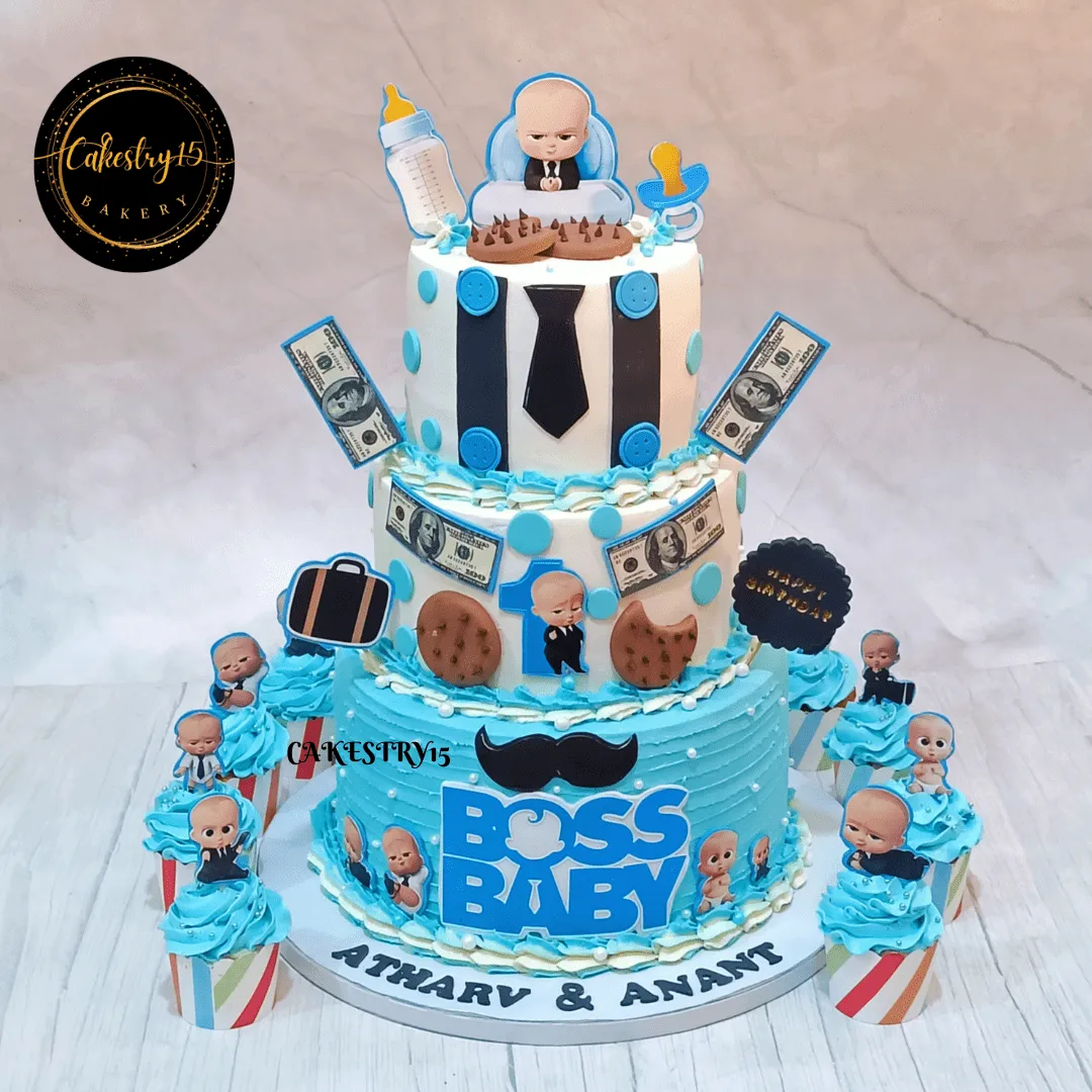 Boss Baby Twins 6kg Birthday Cake