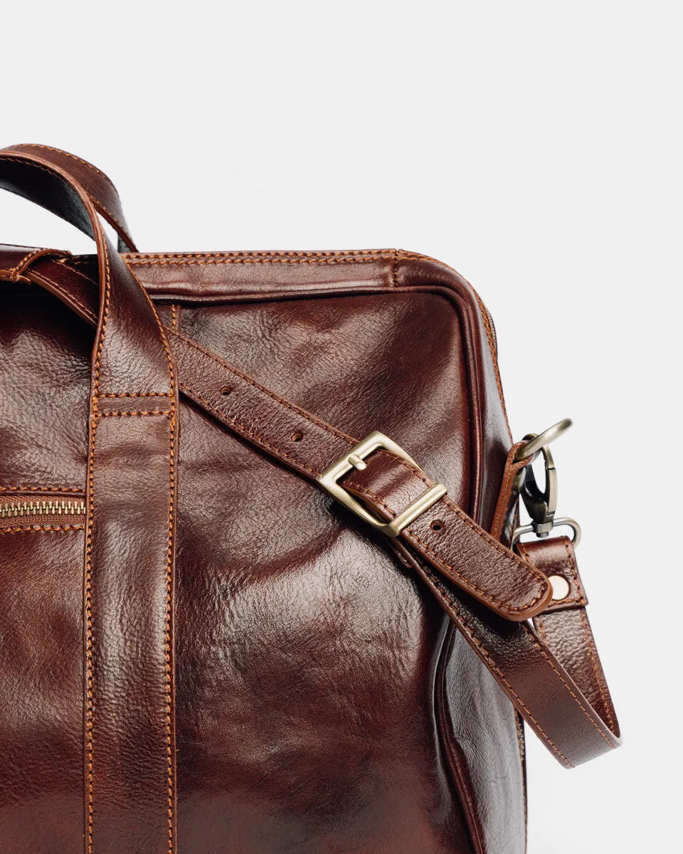 Cambridge Leather Travel Bag Brown