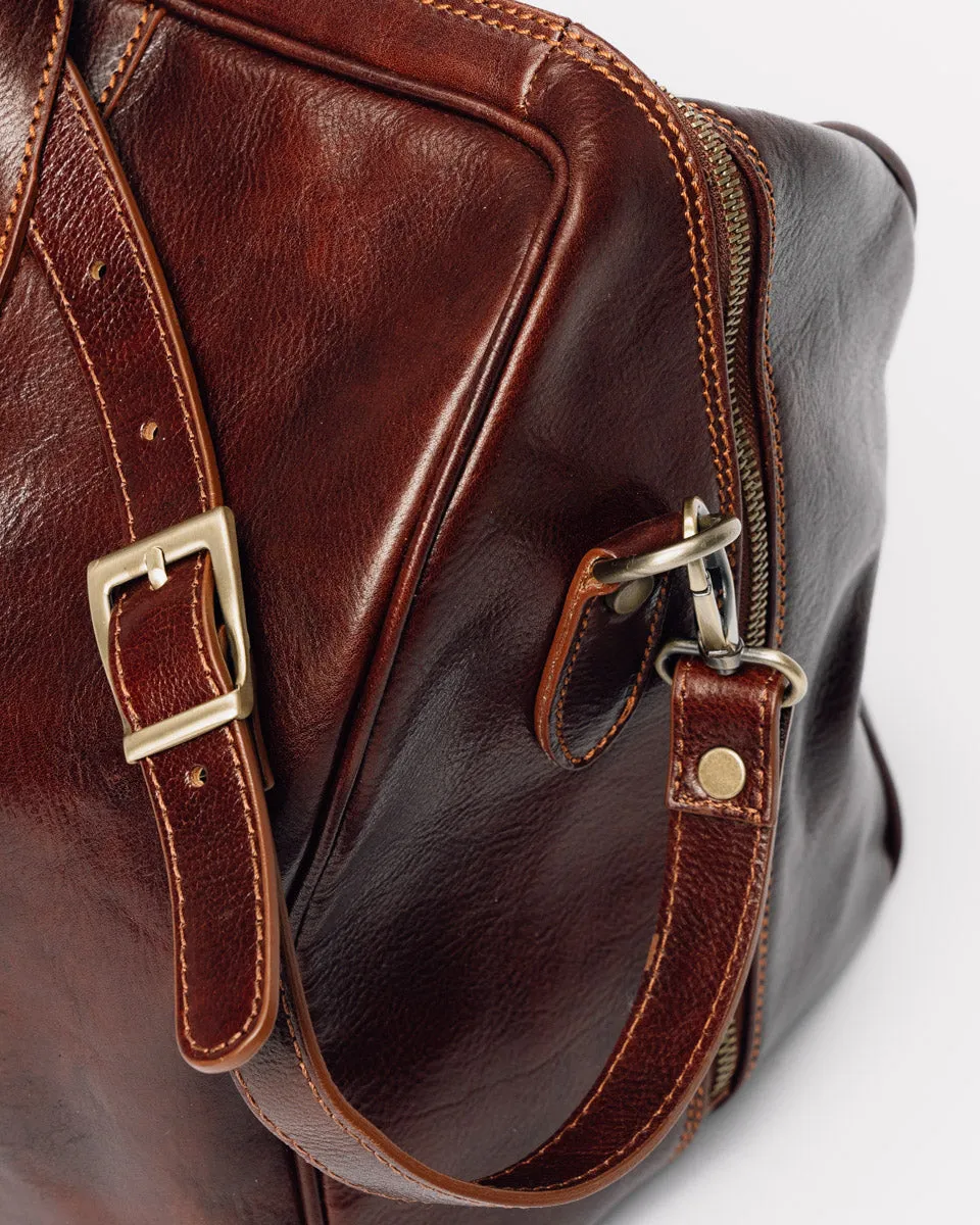 Cambridge Leather Travel Bag Brown