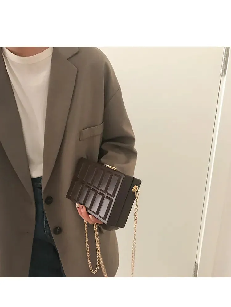 Chocolate Lux Crossbody Bag