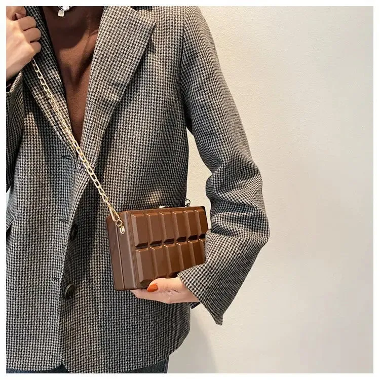 Chocolate Lux Crossbody Bag