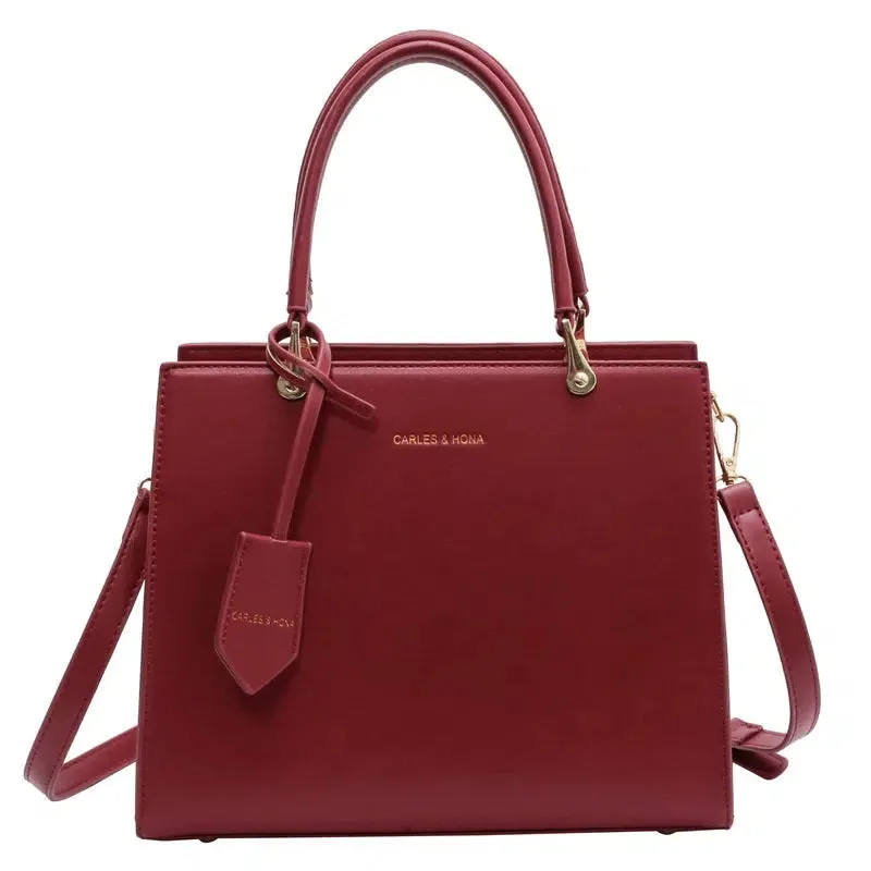 Classic Faux Leather Tote Bag