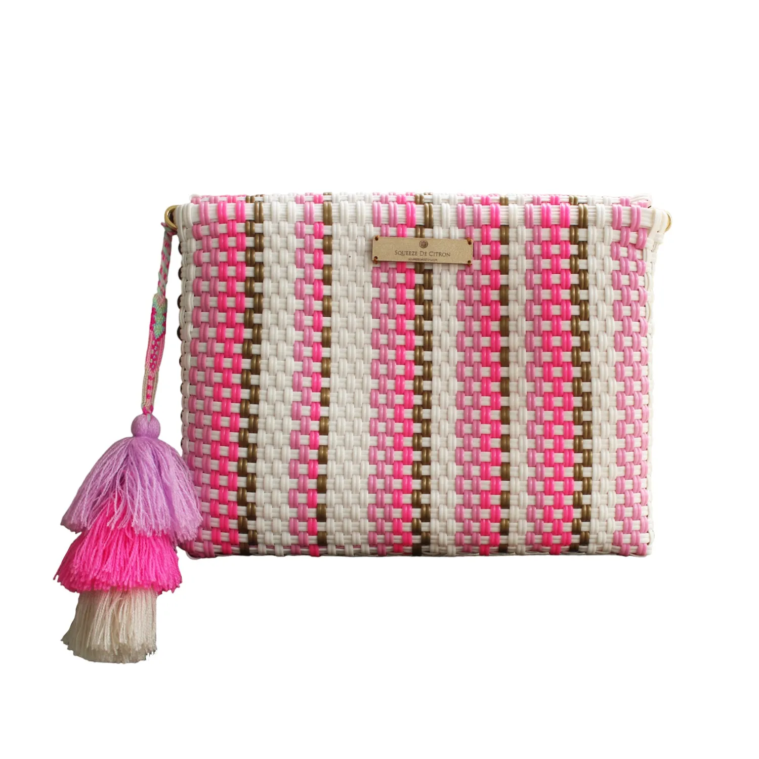 Clutch - Rosa Neon Rain Citron