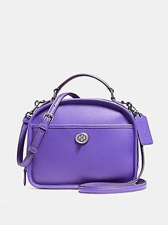 Coach Women's Lunch Pail Crossbody Bag Antique Nickel/Purple F11785 ANP