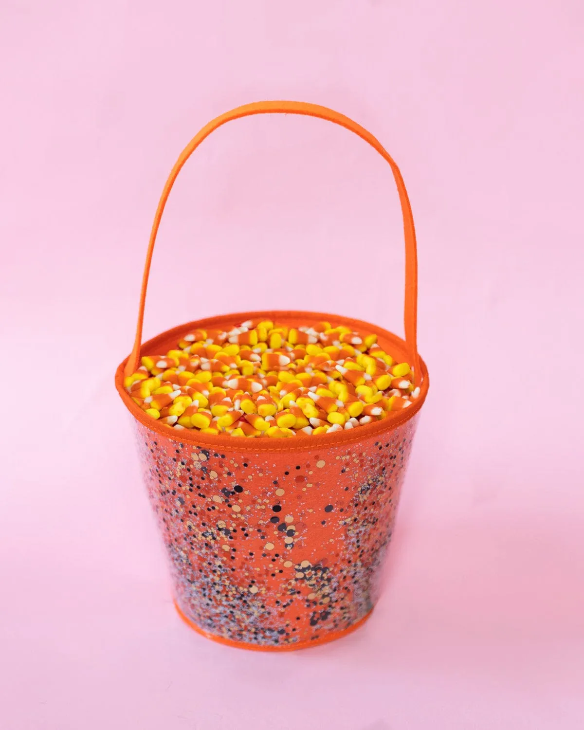 confetti trick-or-treat candy bucket