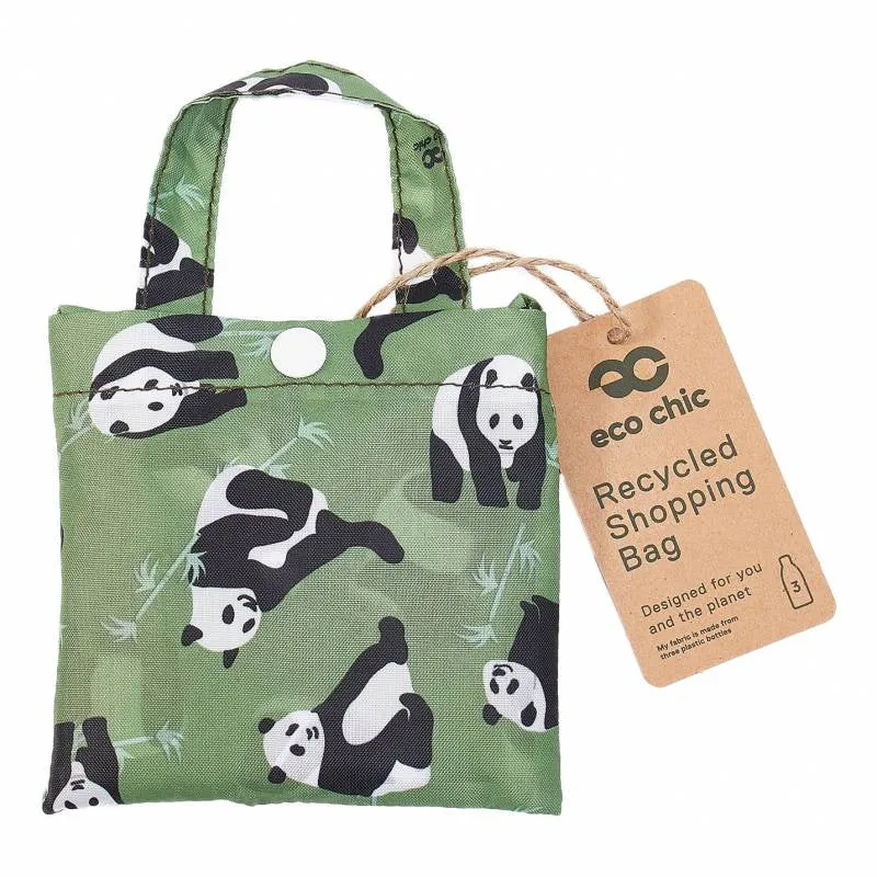 Eco Chic A43 Green Panda Recycled Plastic Shopper