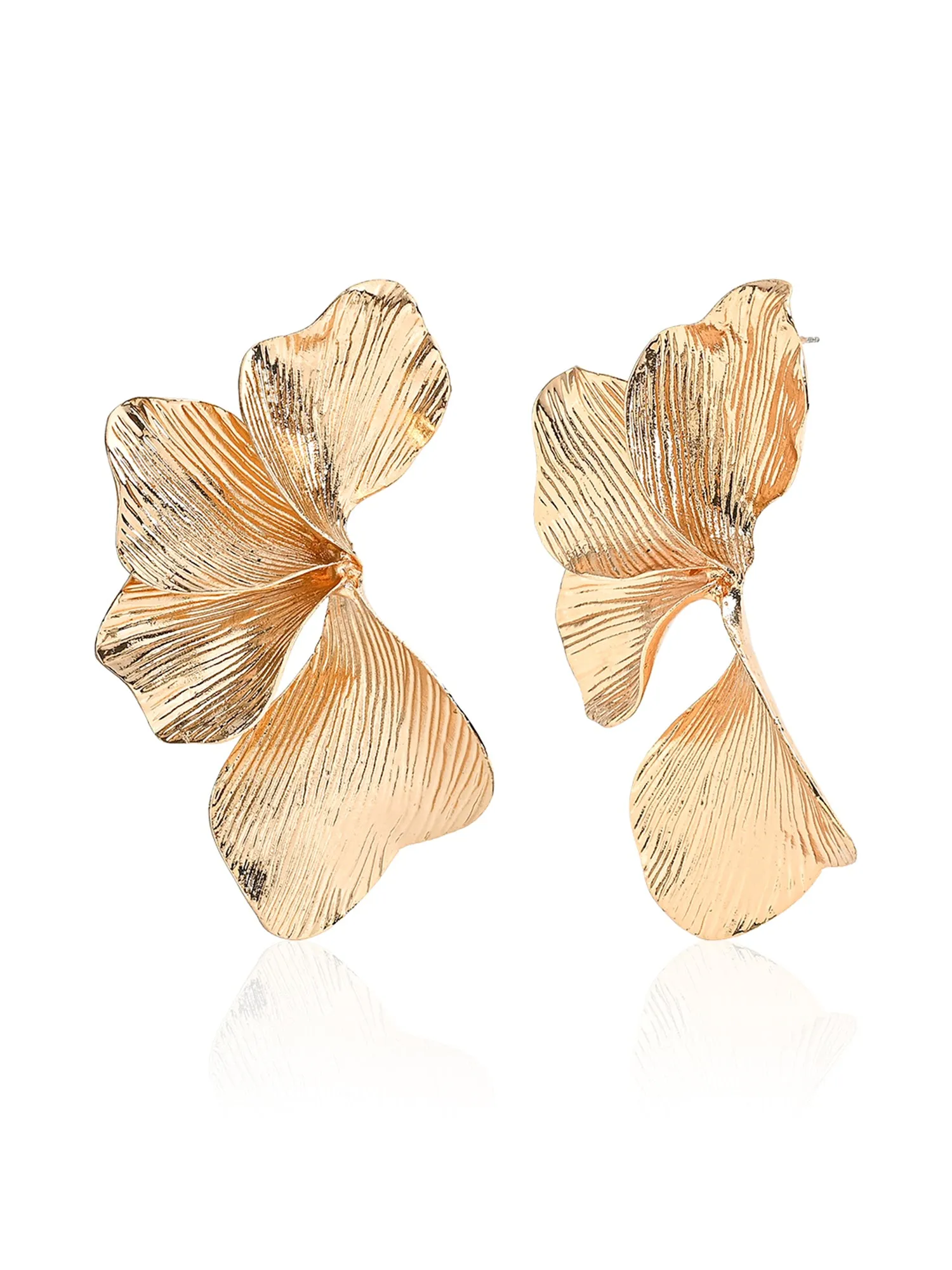 Elegant Half-Bloom Statement Earrings