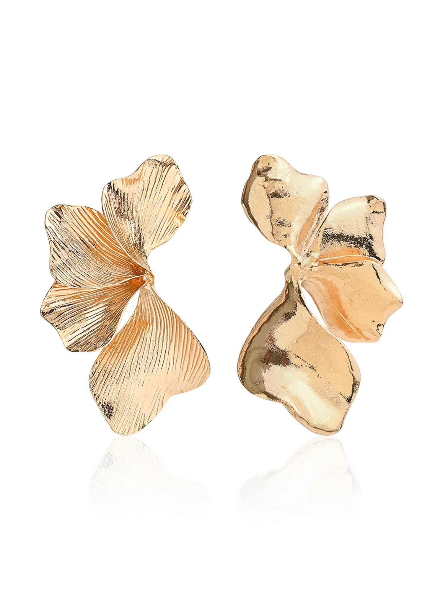 Elegant Half-Bloom Statement Earrings