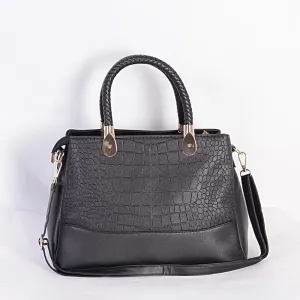 Fashion Trendy Women Handbag - Black