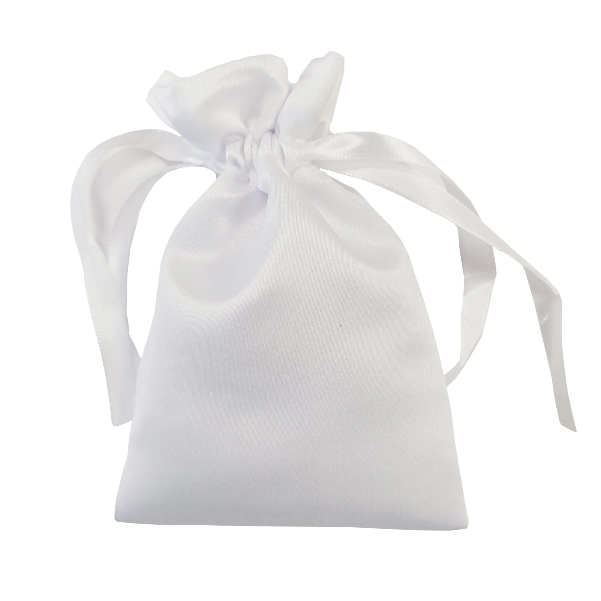 FULL CARTON - 100 x DOUBLE DRAWSTRING Bags - SATIN - 10cm x 15cm