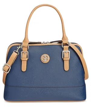 Giani Bernini Saffiano Leather Dome Bag, Blue