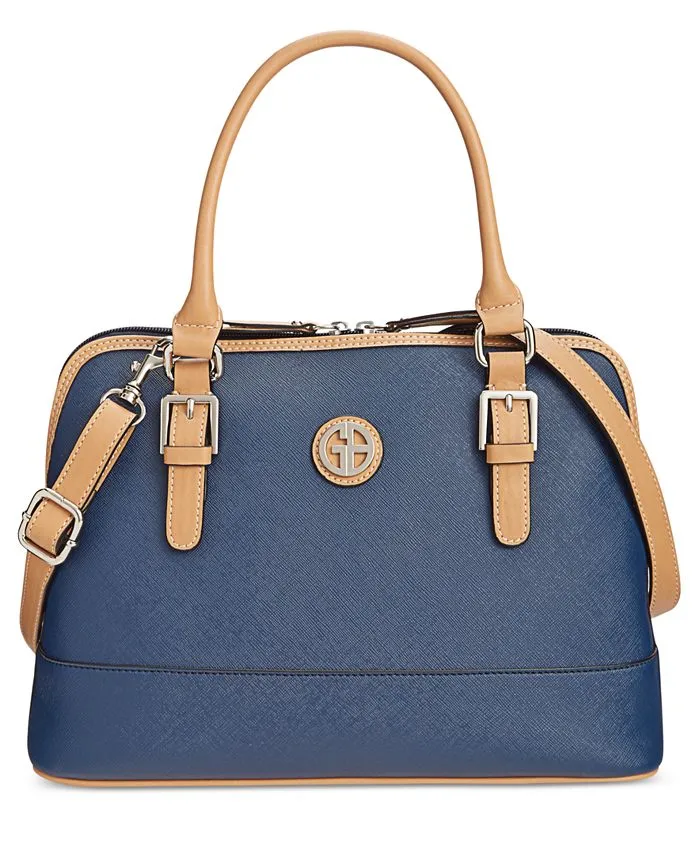 Giani Bernini Saffiano Leather Dome Bag, Blue