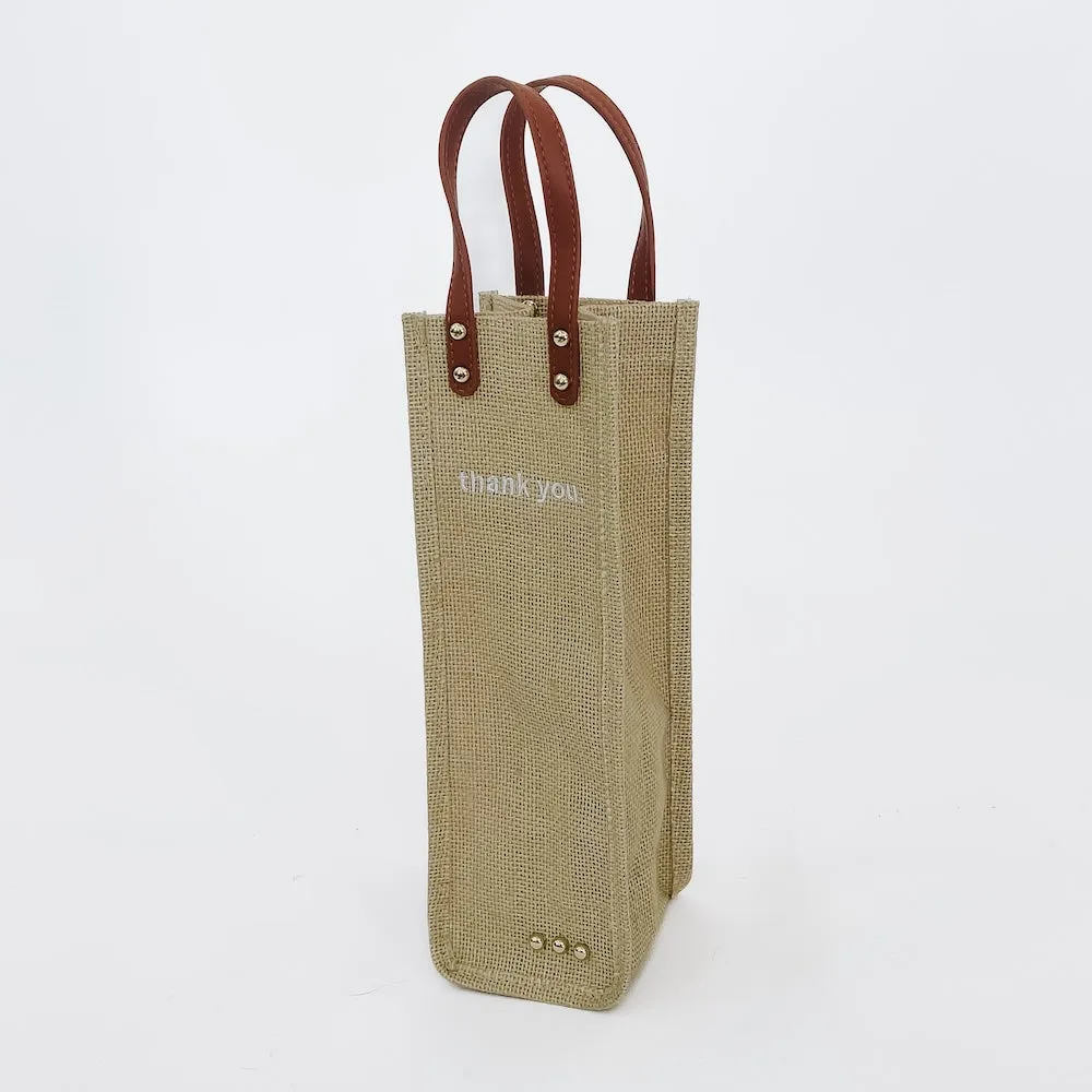 Gifted Canvas Reusable Wine Tote