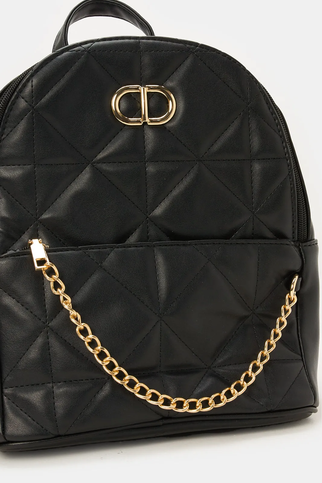 Girls Black Embellished Backpack