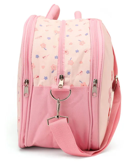 Heart & Floral Print Pink  Bag – Stylish Baby  Bag