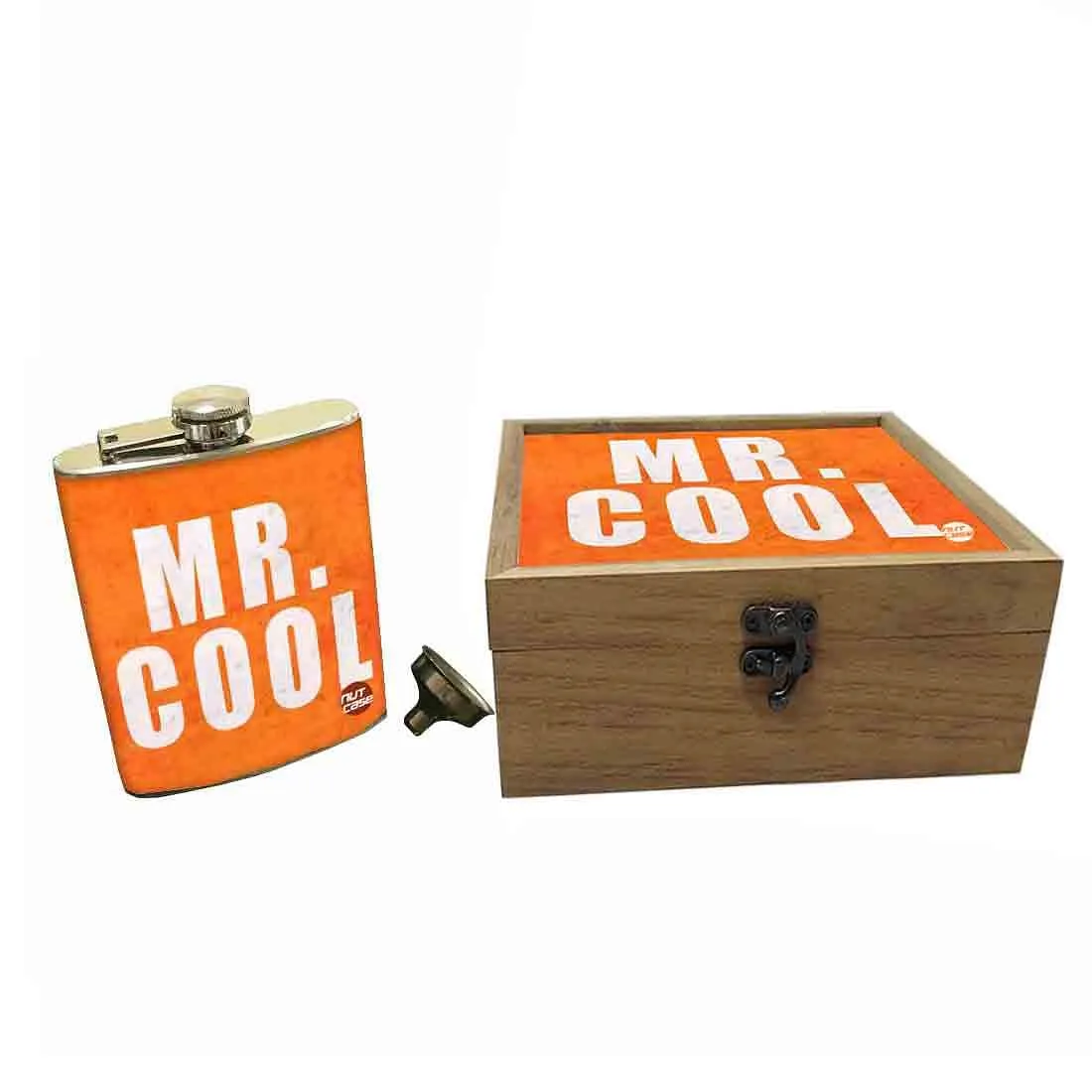 Hip Flask Gift Box -Hip Flasks For Men- Mr. Cool