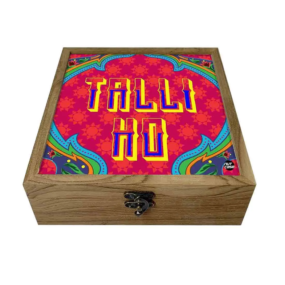 Hip Flask Gift Box -Indian Kitsch Quirky Design-Talli Ho