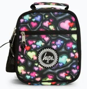 Hype Black 3D Hearts Lunch Box