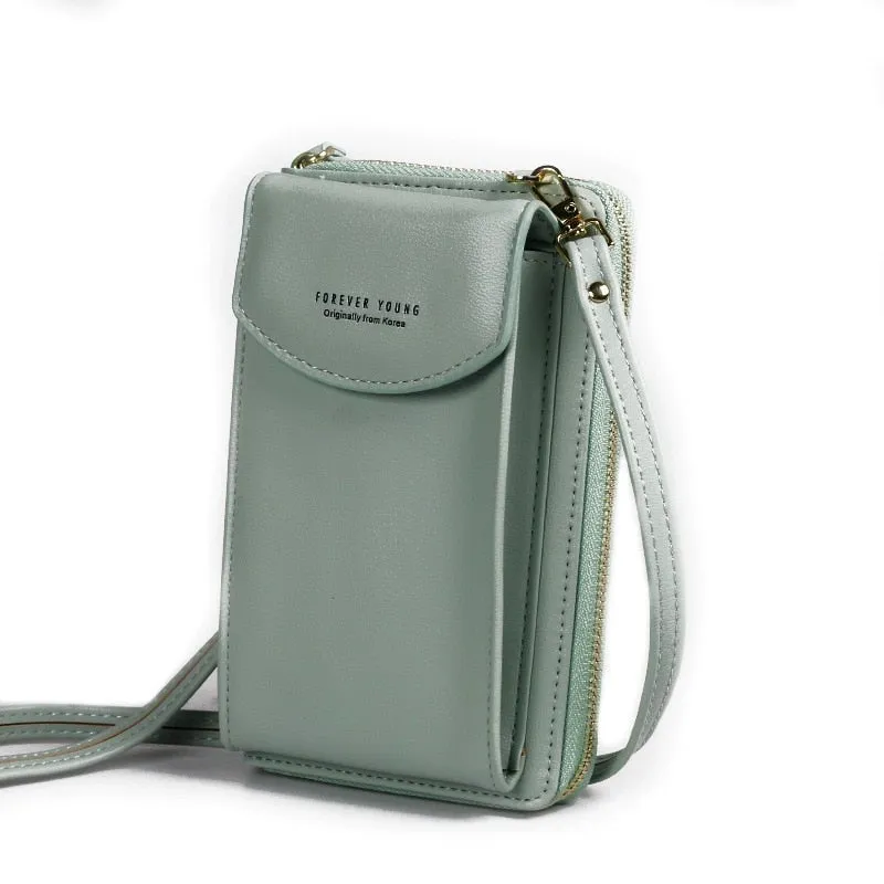 Luxury Women's Leather Clutch Crossbody Bags