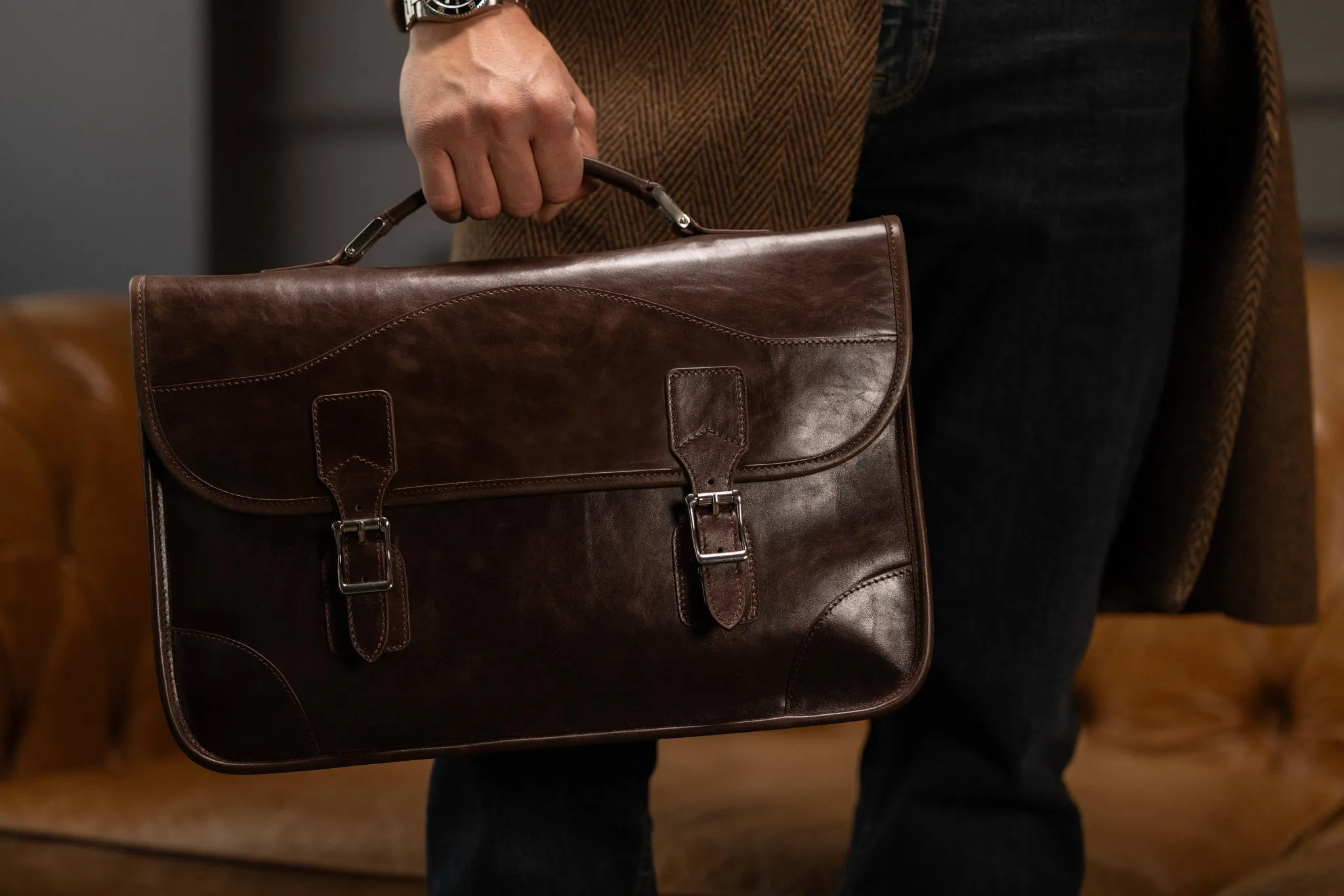 Messenger Bag - Vintage Dark Brown