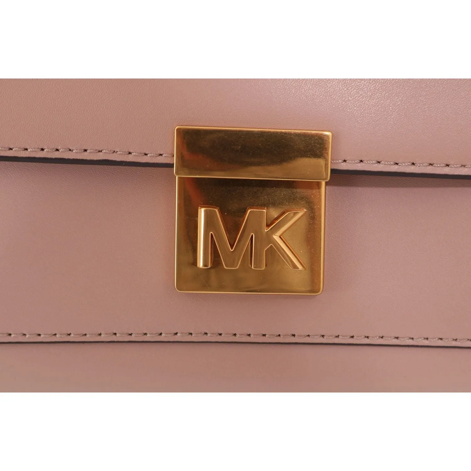 Michael Kors Elegant Pink Leather Mindy Shoulder Bag