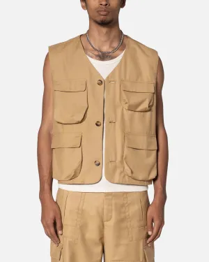 MNML Bounded Gabardine Vest Tan