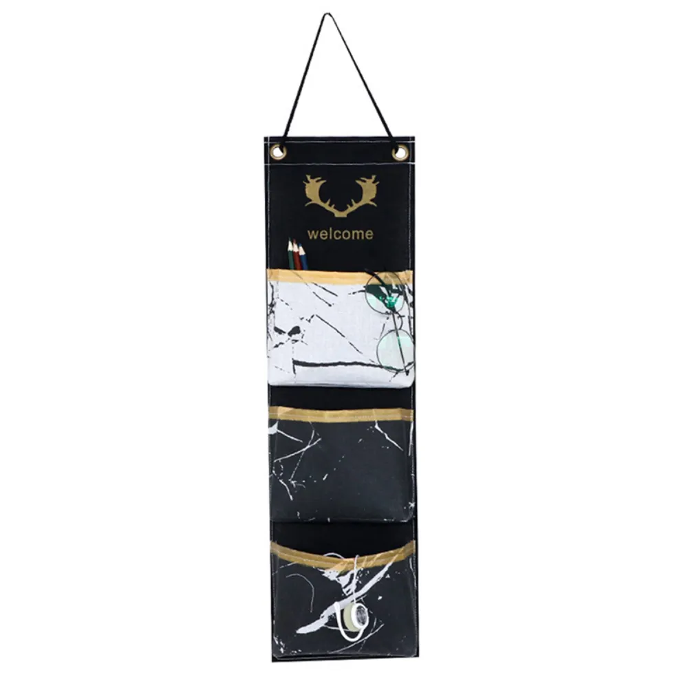 Modern Cotton & Linen 3 Pocket Decorative Wall Organizer