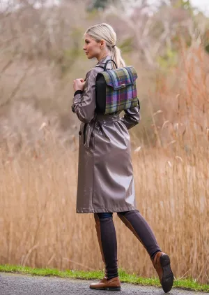 Mucros Backpack | Green Purple Check