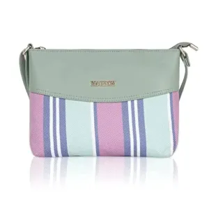 Nicoberry Printed canvas sling bag Women (Green)