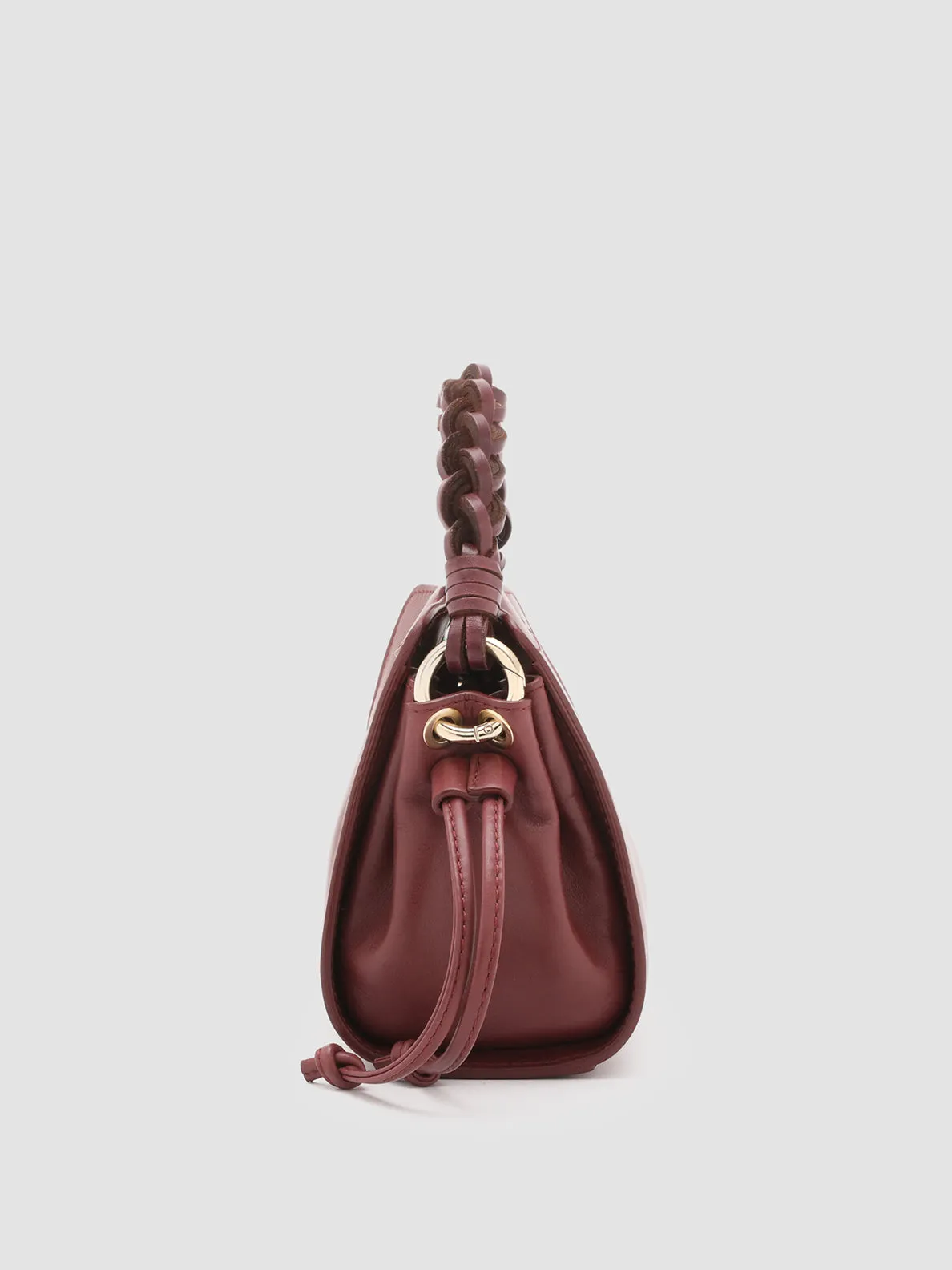 NOLITA WOVEN 219 - Burgundy Leather Handle Bag