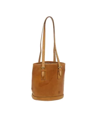 Nomade Leather Tote Bag with Ventiem Style and Beige Color