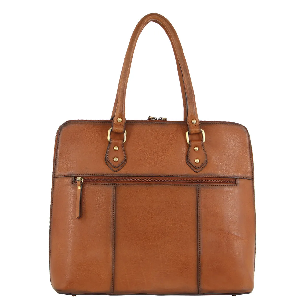 Pierre Cardin Burnished Leather Computer Bag PC3519