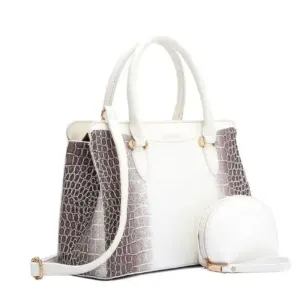 Pure and Chic White Leather Bag for Women